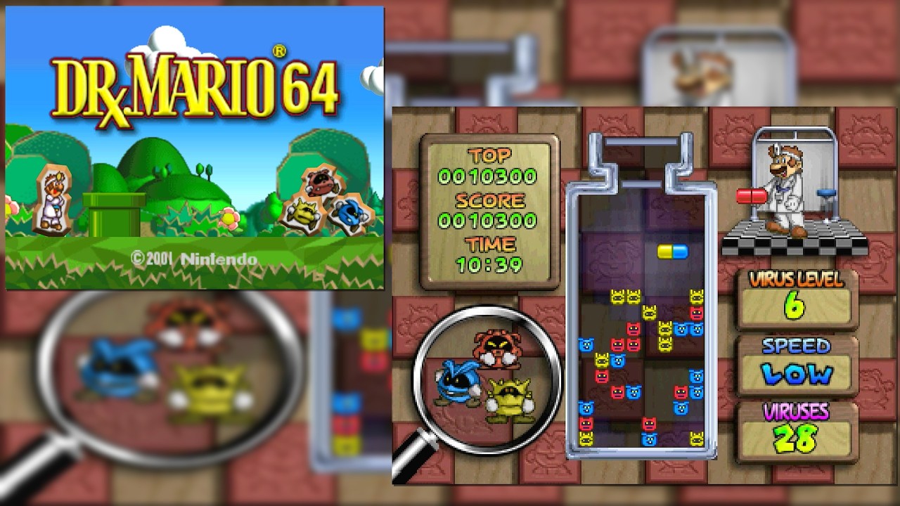 Dr. Mario 64 (Nintendo 64, 2001) [gameplay] - YouTube