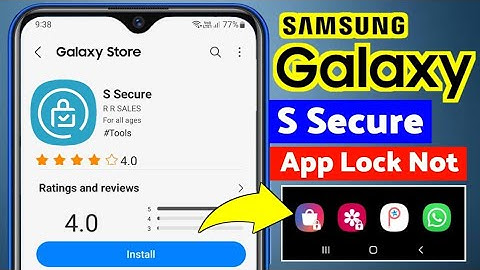 s secure app lock | s secure app lock not working | s secure app lock kaise use kare