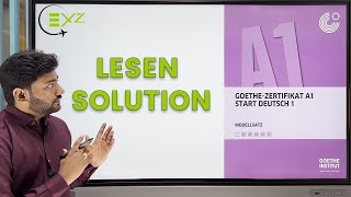 German A1 |  Lesen Solution | Modellsatz Goethe Zertifikat A1 | Start Deutsch 1
