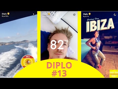 Diplo in Ibiza Day 2 - snapchat - july 12 2016