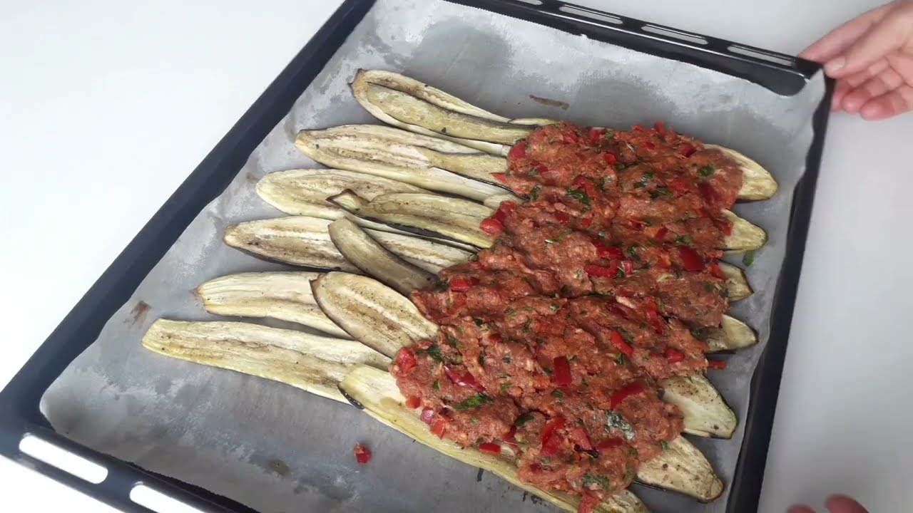 LEZZETLİ ve pratik köfteli PATLICAN SARMA ❗ana yemek tarifleri aygülün mutfağı