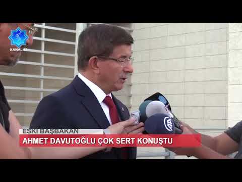 Eski Başbakan Ahmet Davutoğlu Çok Sert Konuştu 20.10.2017