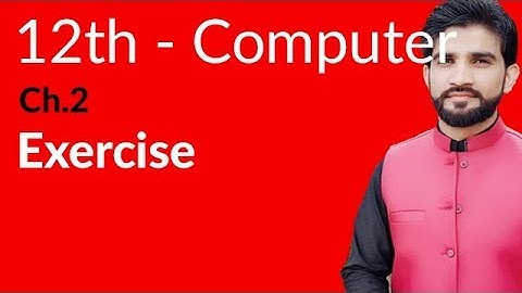 ICS Computer Part 2 - Basic Concepts and Terminology of Databases Exercise - Inter Part 2 Computer