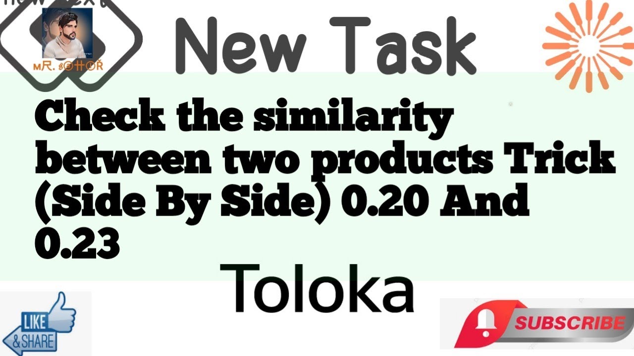Check the similarity between two products Trick ( Side By Side) 0.20 ...