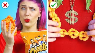 SNEAK CANDIES INTO A CLUB || 8 Funny Situations & Clever Sneak Food Ideas