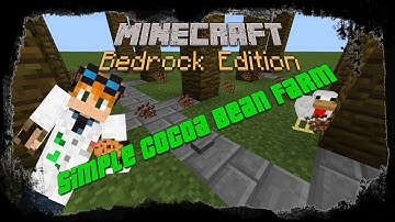 Simple and Effective Cocoa Bean Farm: Minecraft Tutorial for Java and Bedrock Editions