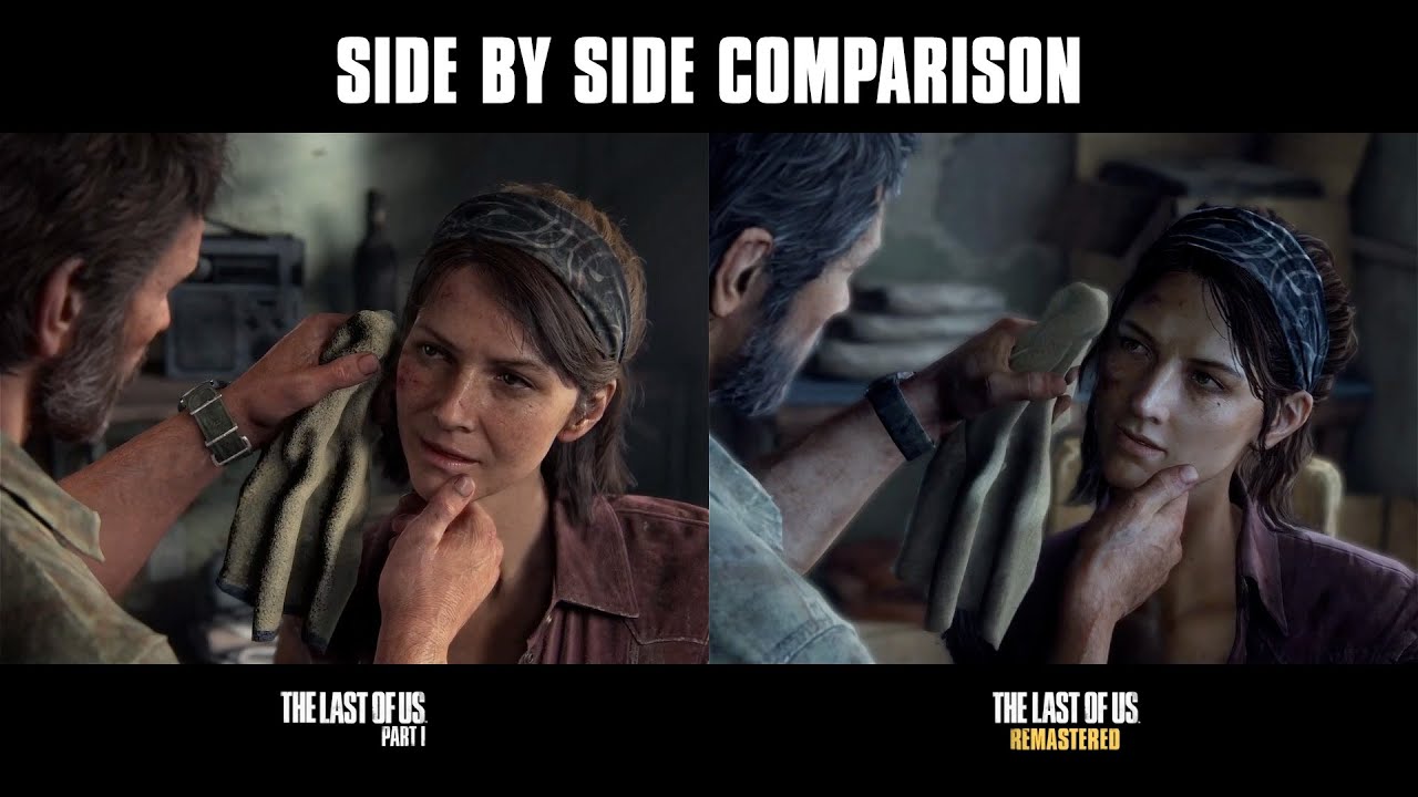 The Last of Us Part I Remake Comparison - Here's Every Cinematic Side by  Side With the Remastered Version