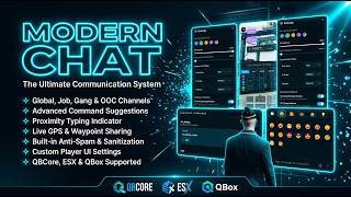 Advanced FiveM Chat Script | 3D Typing, GPS Share & Custom UI