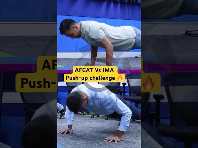 कौन जीता? AFCAT Exam Topper vs CDS Exam Topper Push Up Challenge #shorts #indianarmy class=