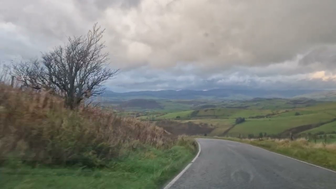 Dylife towards Machynlleth. A brilliant Riding road..