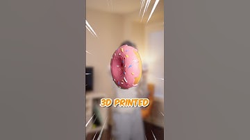 3d Printed Vs Real Donut 🍩🍩🍩#craft #diy #3dprinting #shorts