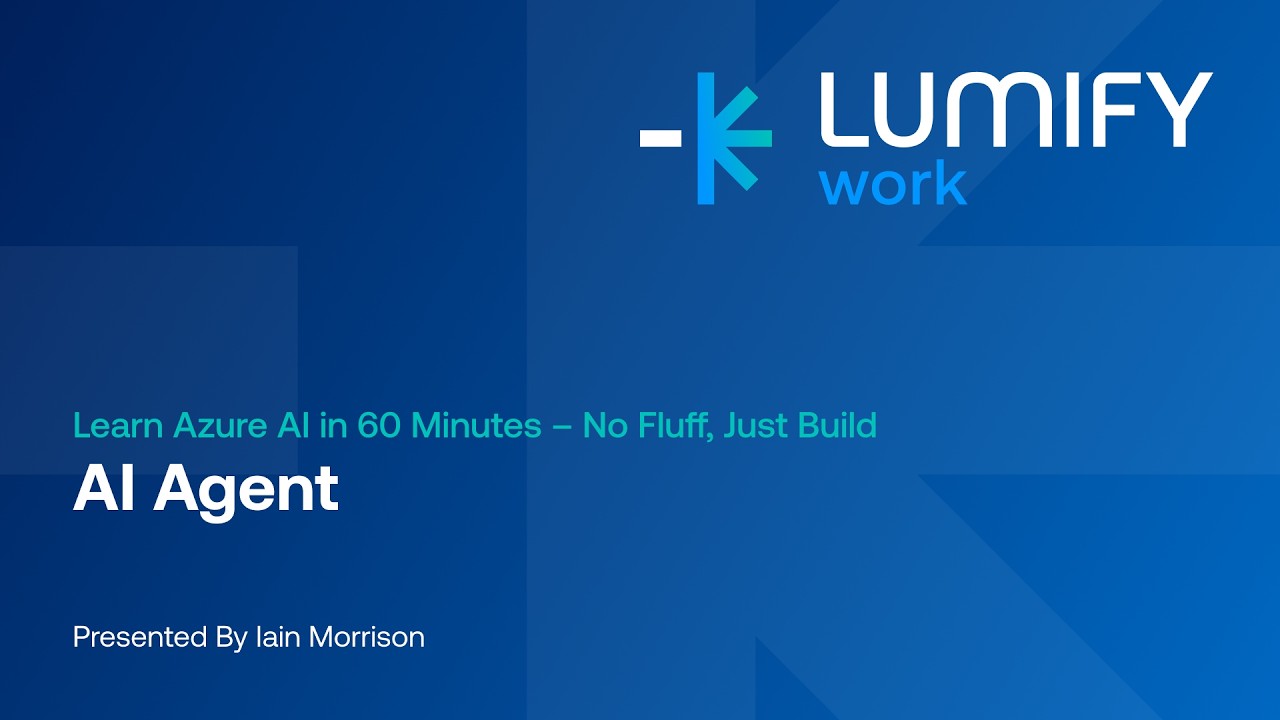 Build an AI Agent in Azure AI Foundry | Learn Azure AI in 60 Minutes ...