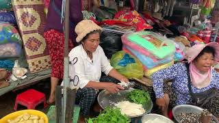 Market in the morning| All the food is in this market |TrengTroYerng Market