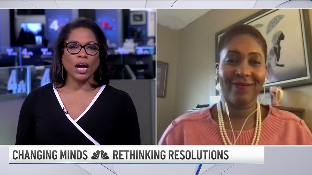 Dr. Smedley and Shawn Yancy, NBC4 Washington RETHINKING RESOLUTIONS TALKBACK