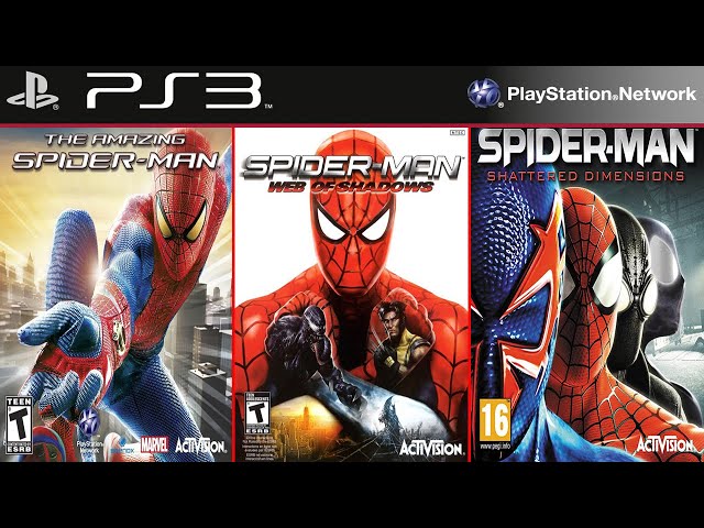 SAGA Spider Man no PS3 e XBOX 360 do PIOR ao MELHOR Jogo 