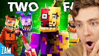 Reacting To Two Face FNAF: Minecraft Music Video (Zamination)