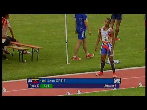 Athletics - Jose Ortiz - men's long jump T20 final - 2013 IPC Athletics
World Championships, Lyon