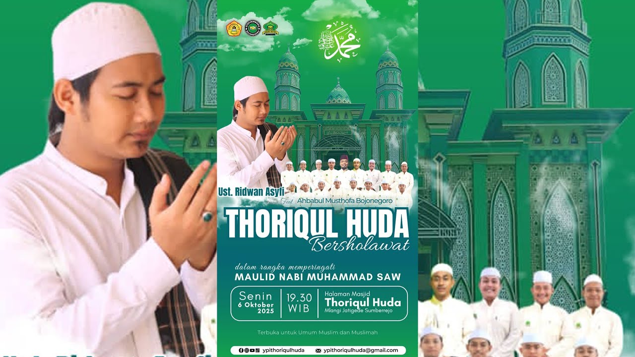 LIVE STREAMING MASJID THORIQUL HUDA BERSHOLAWAT BERSAMA UST. RIDWAN ASYFI FT. AHBAABUL MUSTHOFA BJN