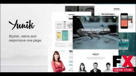 Preview Yunik - Stylish Responsive HTML5 Template TFx