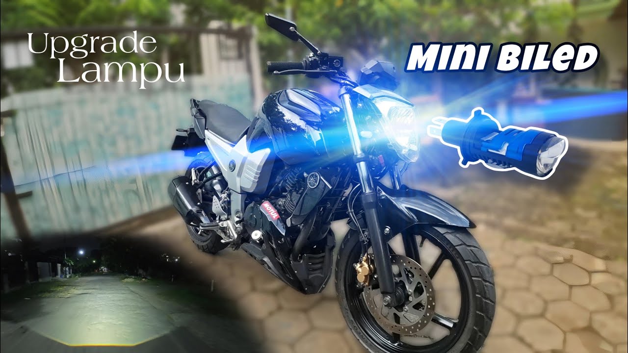 GANTI LAMPU MOTOR YANG LEBIH TERANG | MINI BILED IBEZ 201 | TEST JALAN APAKAH TERANG BENERAN ⁉️