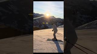 AMAZING SKI CARVING ⛷️ #shorts