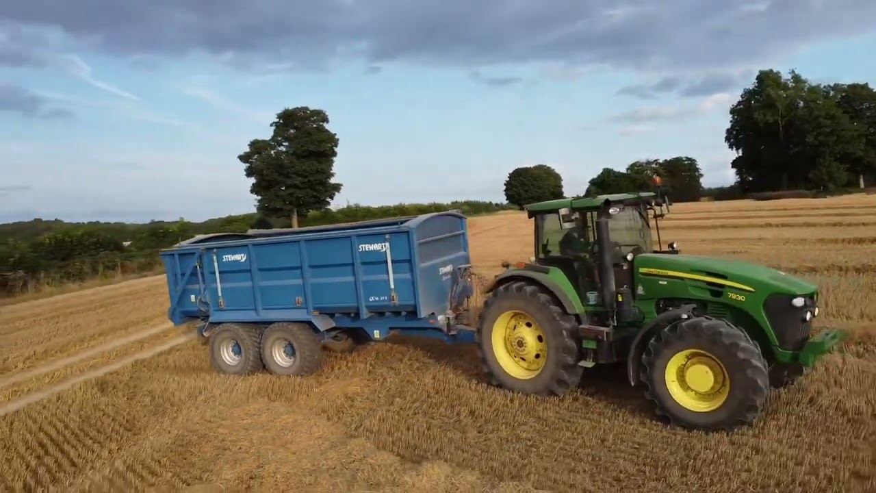 Surrey Harvest Time: Aerial Drone Footage in East Clandon