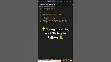 📚 #Python String Indexing & Slicing #pythonforbeginners #coding #indexing #slicing #programming