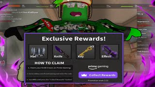 I just got Exclusive Rewards 2023 in MM2 via Prime Gaming. #MM2