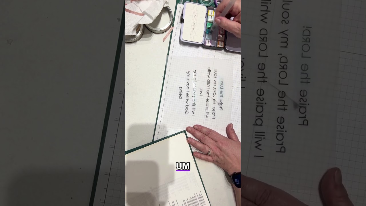 Easy Bible Journaling with Watercolor & Vellum 🌊 | Highlighting Scripture Creatively