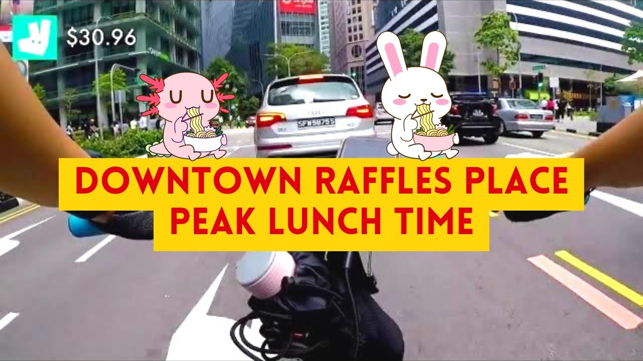 Deliveroo Food Delivery in Raffles Place! / SGCC / Office Lunch Hour ...