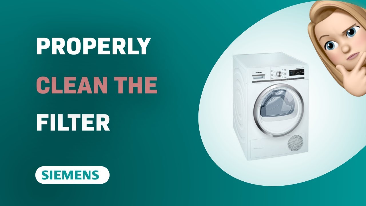 Het filter van de wasmachine is verstopt | Siemens Huishoudelektro