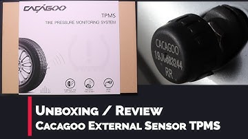 Cacagoo Wireless TPMS - Tire Pressure Monitoring System - Unboxing / Review