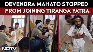 Video Shows Jharkhand Student Leader Devendra Mahto Being Restrained Ahead Of Tiranga Yatra screenshot 3