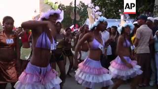 Haiti revellers attend Carnaval des Fleurs