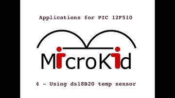 PIC12F510 Apps (4) - Monitoring temperature with the use of DS18B20 digital sensor.