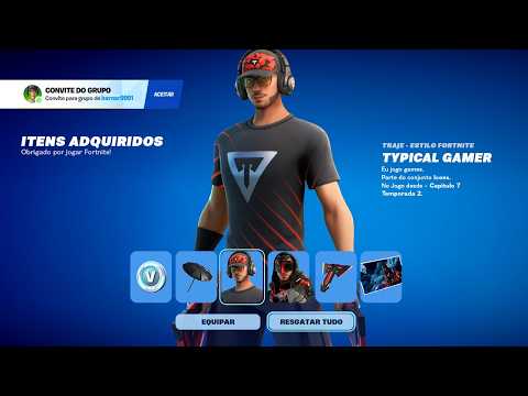 RESGATE AGORA SKIN GRATIS ICONS SERIES no FORTNITE!