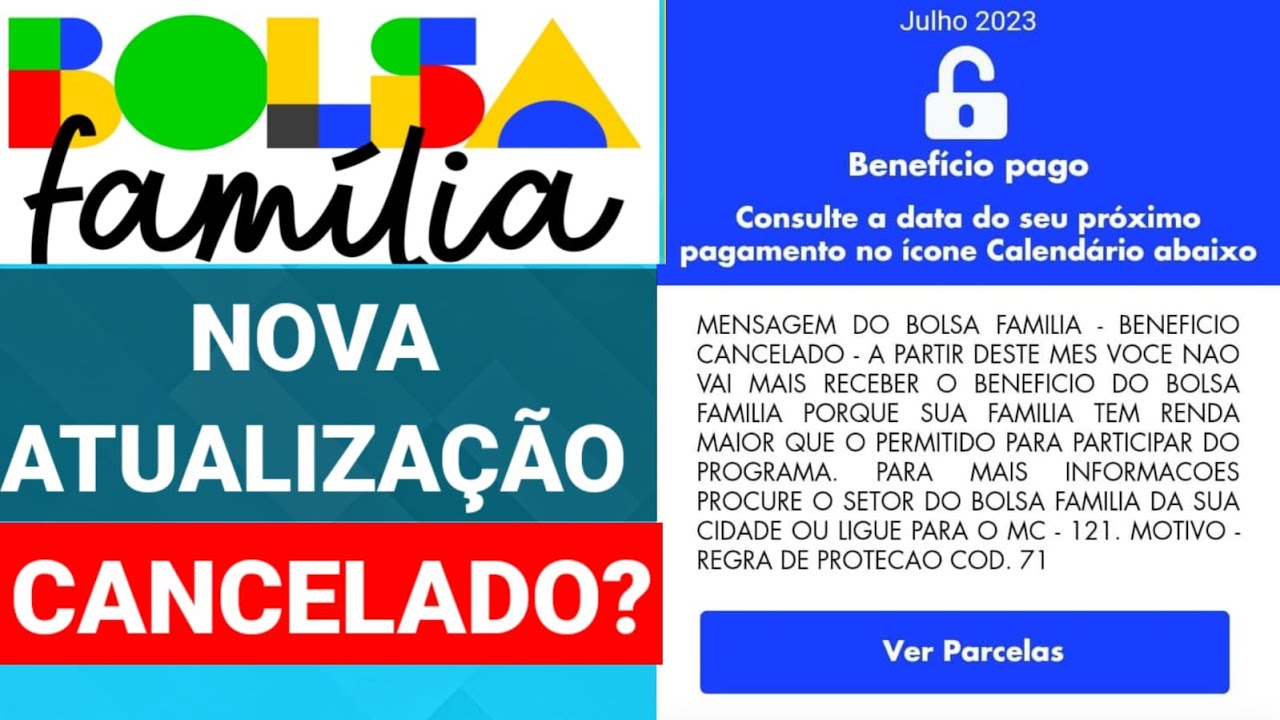 APLICATIVO DO BOLSA FAMÍLIA ATUALIZOU COMO NOVA MENSAGEM: BENEFÍCIO ...