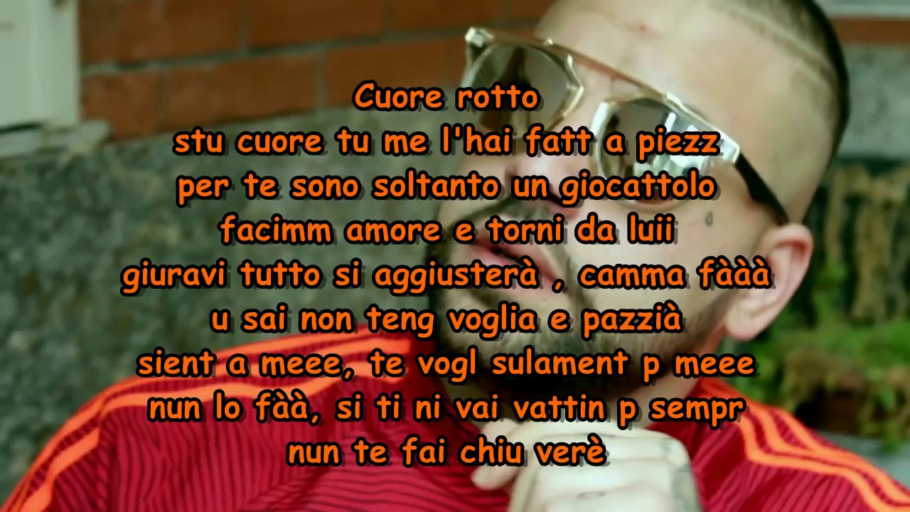 Tu Che Parli Di Te Testo Voglio a te Niko Pandetta Testo - YouTube