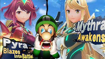 S3XY WAIFUS PYRA AND MYTHRA IN SMASH BROS ULTIMATE - XENOBLADE CHRONICLES CHARACTER REVEAL REACTION