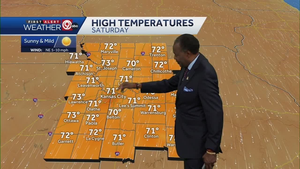 Rain moving out, warmer temperatures this weekend - YouTube