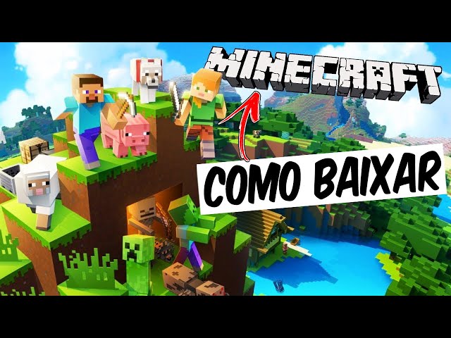 COMO BAIXAR E JOGAR O MINECRAFT ORIGINAL GRÁTIS - FREE DOWNLOAD