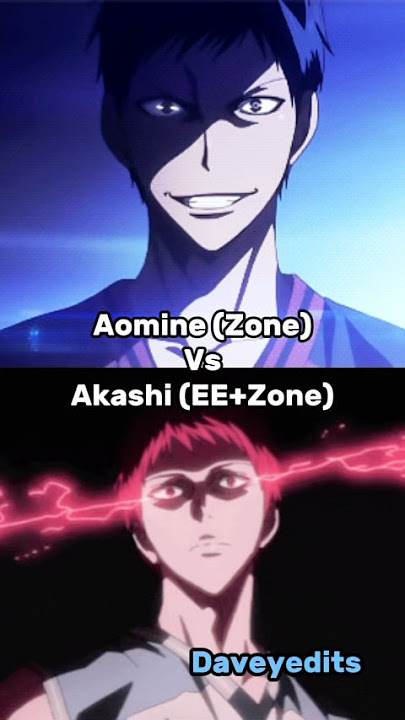 Aomine (Zone) vs Akashi (Zone Emperor eye) #kurokonobasket #kurokosbasketball #edits