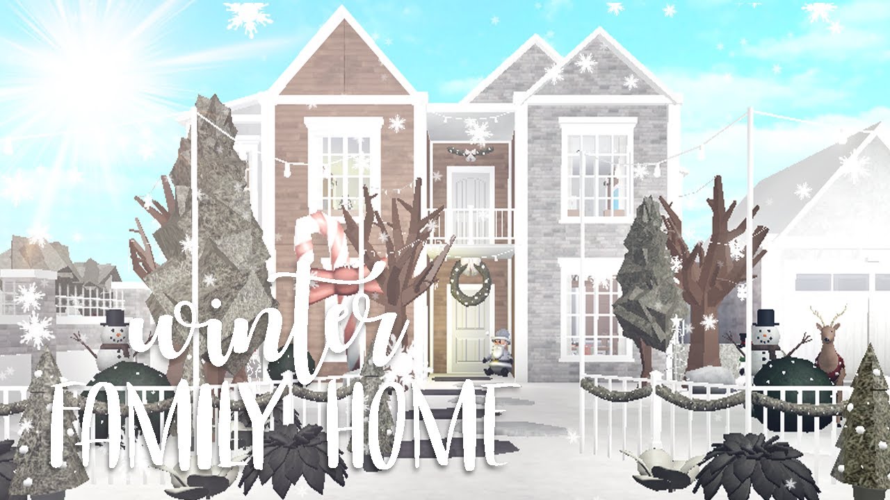 Bloxburg: Winter Family Home - YouTube