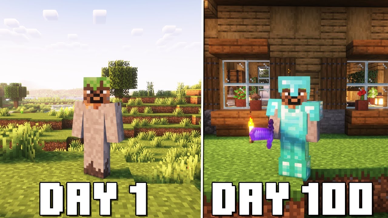 I Spent 100 Days in My Minecraft Forever World - YouTube