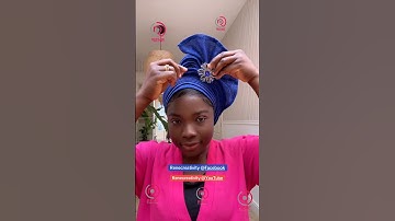 Fast Gele Turban Headwrap Tutorial #turban #scarf #headwrapping #shorts