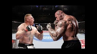 العملاق مارتن فورد VS بروك ليسنار ( القتال المجنون MMA )