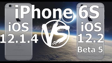 Speed Test : iPhone 6S - iOS 12.2 Beta 5 vs iOS 12.1.4 (iOS 12.2 Public Beta 5 Build # 16E5223a)