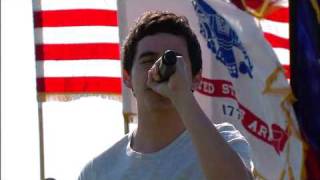 David Archuleta Sings National Anthem at EaSport's MaddenNFL Pigskin Pro-am