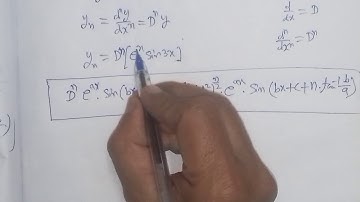 Find n th derivative of the function e^x.sin3x