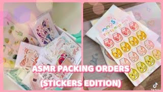 [TikTok] ASMR Packing Stickers Orders Small Business 💕
